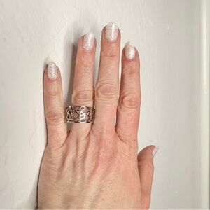 Chunky silver ring size 7